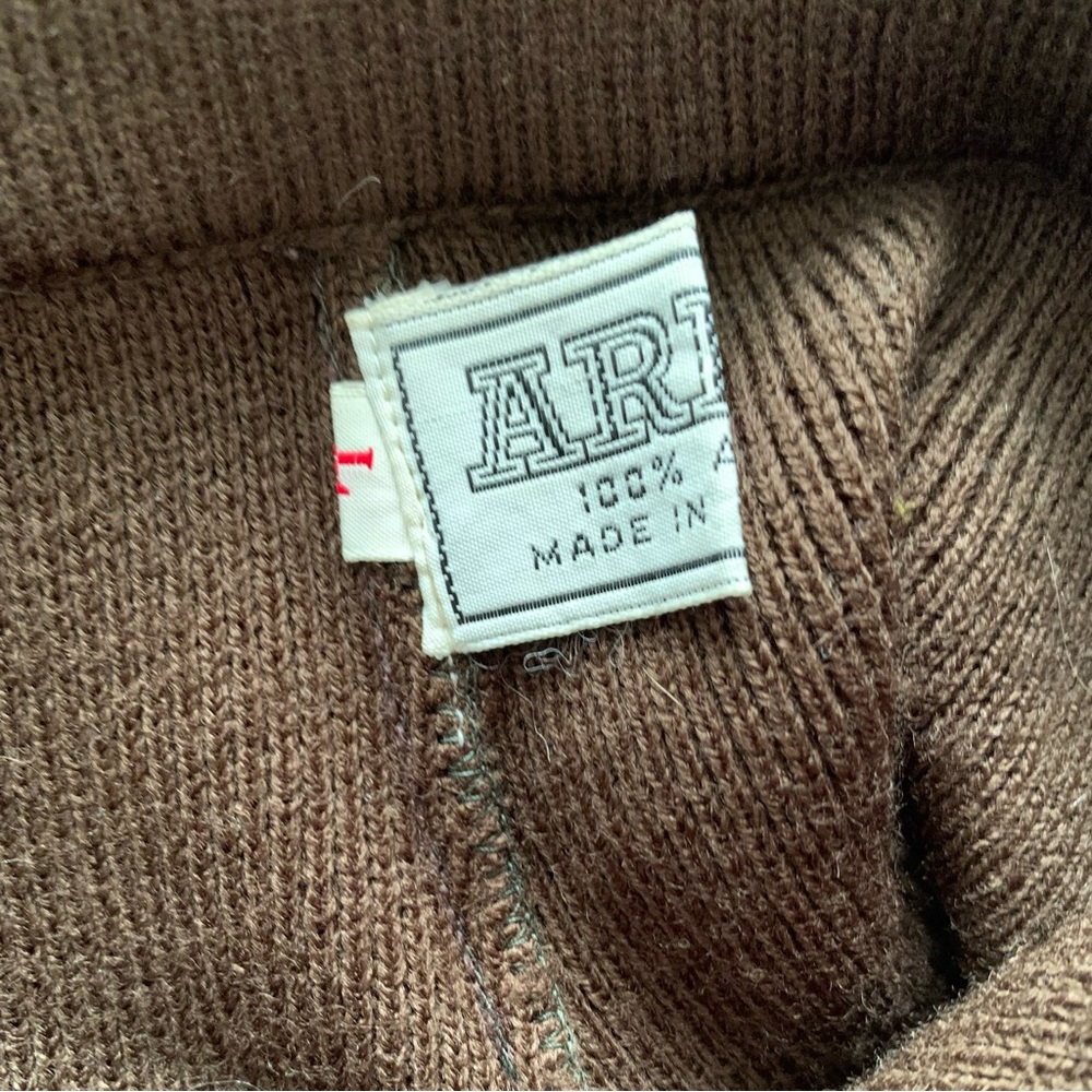 Vintage 60s 70s Ardee chocolate brown mini skirt, S - Picture 7 of 9